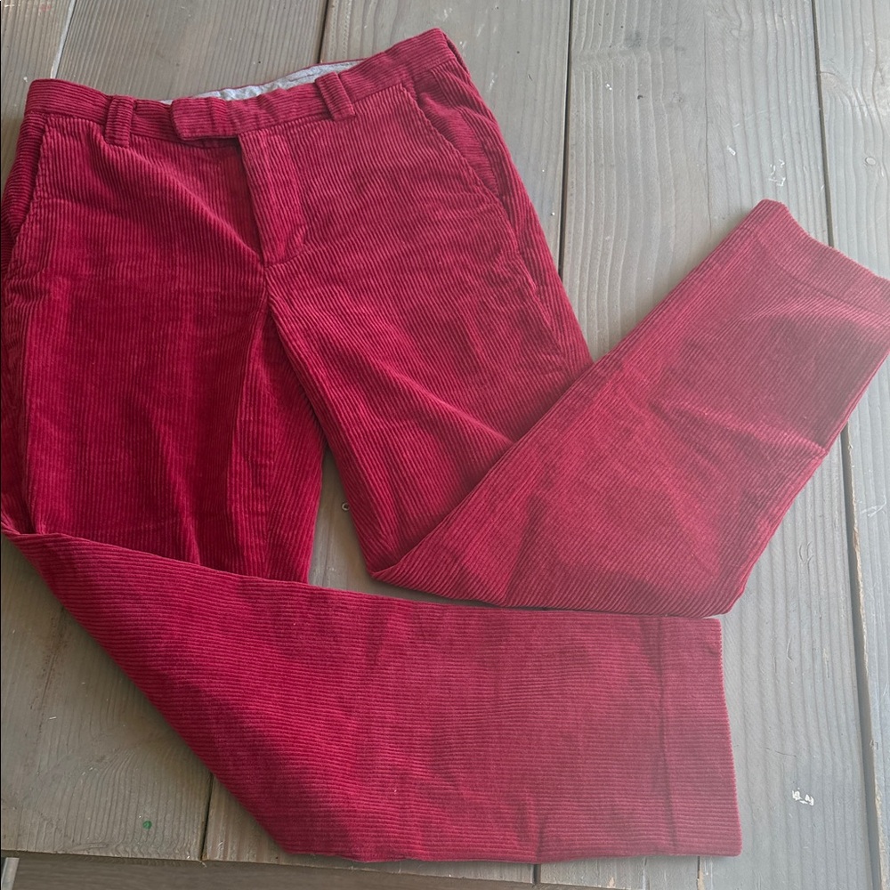 Brooks Brothers Crimson Corduroy Women's Pants